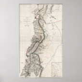 1814 Heilige Land Map Poster (Voorkant)