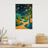 1815 Cosmic Surrealist Dreamscape Poster (Keuken)