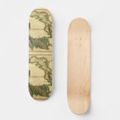 1815 Kaart van Korea en Japan Skateboard (Voorkant)