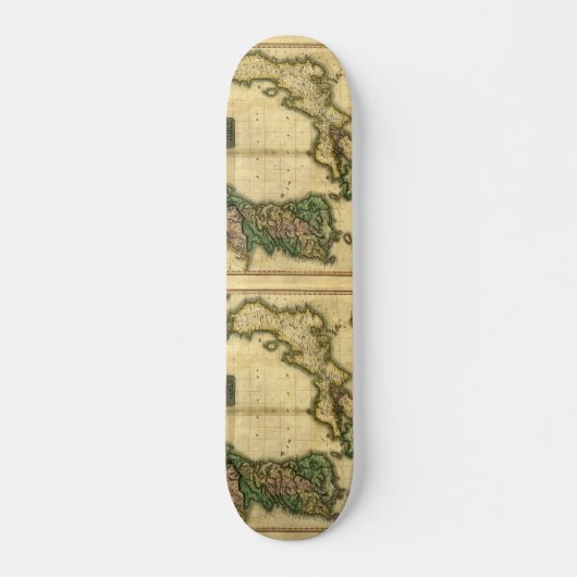 1815 Kaart van Korea en Japan Skateboard (Voorkant)