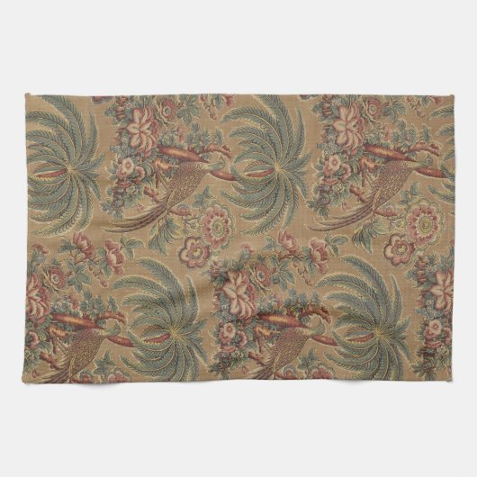 1815  vogelboom bloemenpatroon theedoek (Horizontaal)