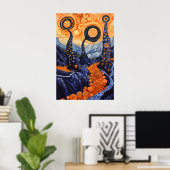 1816 Cosmic Surrealist Dreamscape Poster (Thuiskantoor)