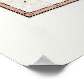 1817 Kaart van de wereld Poster (Hoek)