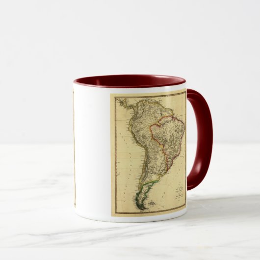 1817 Kaart van Zuid-Amerika Mok (Voorkant rechts)