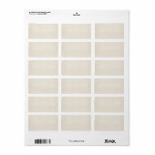 1817 Sjabloon perkamentpapier blanco Etiket (Full Sheet)