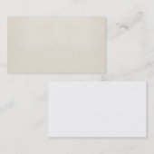  1817 Sjabloon perkamentpapier blanco Visitekaartje (Voorkant / Achterkant)