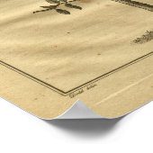 1817 Verboden kruidenafdruk van fruitkweekmakers Poster (Hoek)