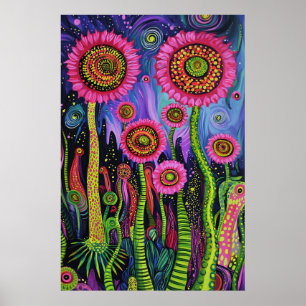 1818 Cosmic Surrealist Dreamscape Poster