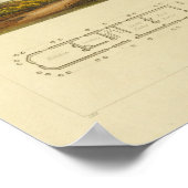  1818-huisontwerp — Afdruk van laag ontwerp Poster (Hoek)