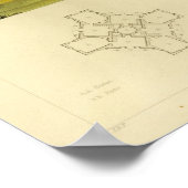 1818-huisontwerp — Afdruk van laag ontwerp Poster (Hoek)