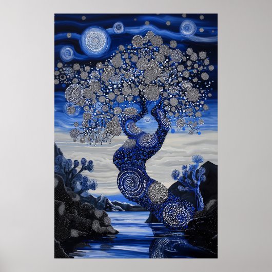 1821 Cosmic Surrealist Dreamscape Poster (Voorkant)