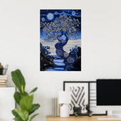 1821 Cosmic Surrealist Dreamscape Poster (Thuiskantoor)