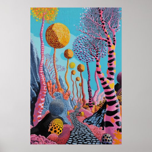 1822 Cosmic Surrealist Dreamscape Poster (Voorkant)