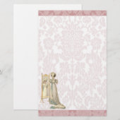 1822 Regency Era Court Dress Briefpapier (Voorkant / Achterkant)