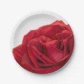 1822 - Rode bruiloft Roos Papieren Bordje (Voorkant)