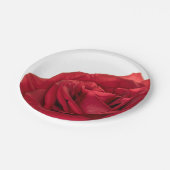 1822 - Rode bruiloft Roos Papieren Bordje (Gekanteld)