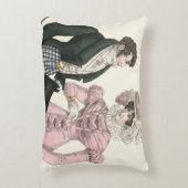 1823 Antiek bruiloft Man Vrouw Mode Accent Kussen (Voorkant(Verticaal))