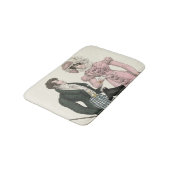 1823 Antiek bruiloft Man Vrouw Mode Badmat (Gekanteld)