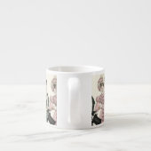 1823 Antiek bruiloft Man Vrouw Mode Espresso Kop (Achterkant)