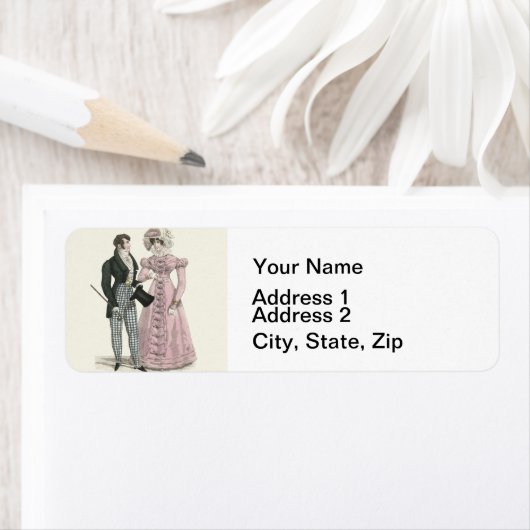 1823 Antiek bruiloft Man Vrouw Mode Etiket (Insitu)