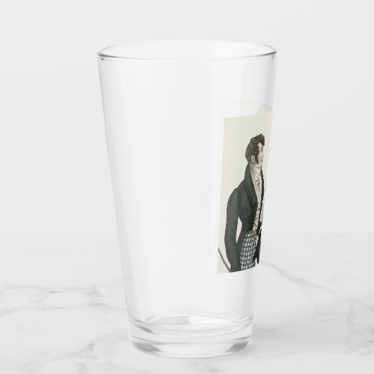 1823 Antiek bruiloft Man Vrouw Mode Glas (Rechts)