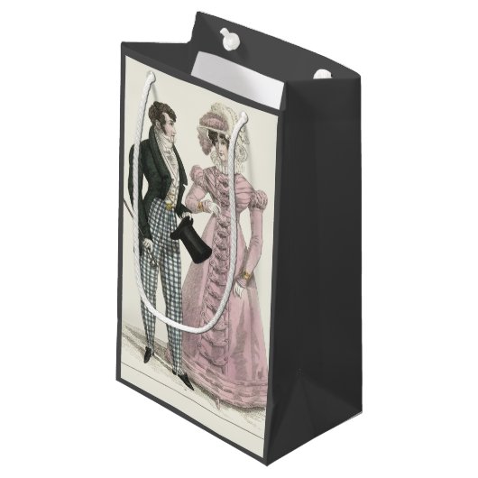 1823 Antiek bruiloft Man Vrouw Mode Klein Cadeauzakje (Voorkant Gekanteld)