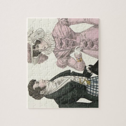 1823 Antiek bruiloft Man Vrouw Mode Legpuzzel (Verticaal)