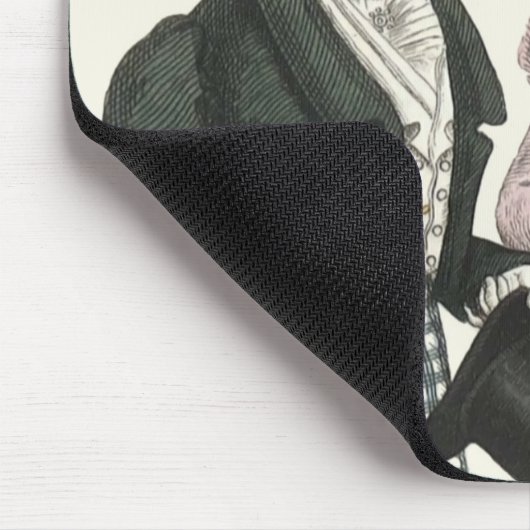 1823 Antiek bruiloft Man Vrouw Mode Muismat (Hoek)