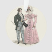 1823 Antiek bruiloft Man Vrouw Mode Ornament (voorkant)