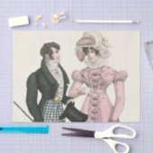 1823 Antiek bruiloft Man Vrouw Mode Tissuepapier (Craft)