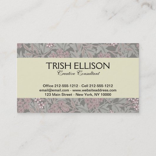 1823 Antiek bruiloft Man Vrouw Mode Visitekaartje (Achterkant)