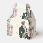 1823 Antieke Bruiloft Man Vrouw Mode Bedankdoosjes (Achterkant)