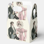 1823 Antieke Bruiloft Man Vrouw Mode Bedankdoosjes (Geopend)