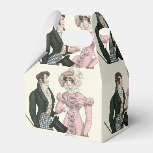 1823 Antieke Bruiloft Man Vrouw Mode Bedankdoosjes (Voorkant Zijde)