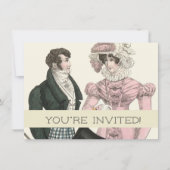 1823 Antieke Bruiloft Man Vrouw Mode Kaart (Voorkant)