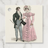 1823 Antieke Trouw Man Vrouw Mode Bedankjes Labels (Voorkant)