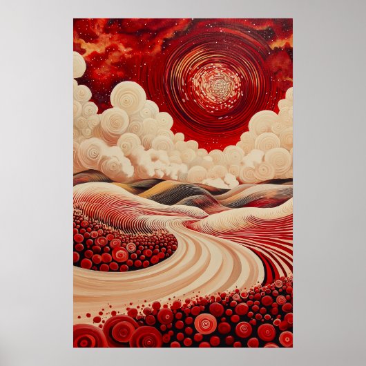 1823 Cosmic Surrealist Dreamscape Poster (Voorkant)