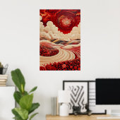 1823 Cosmic Surrealist Dreamscape Poster (Thuiskantoor)