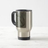 1823 Florida Map Travel Mug Reisbeker (Voorkant links)