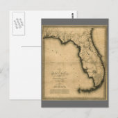 1823 Kaart van Florida (Voorkant / Achterkant)