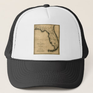 1823 Kaart van Florida Trucker Pet