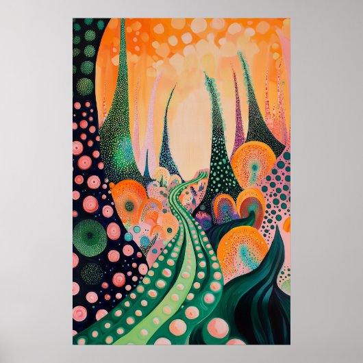 1824 Cosmic Surrealist Dreamscape Poster (Voorkant)