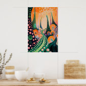 1824 Cosmic Surrealist Dreamscape Poster (Keuken)