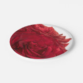 1824 - Rode bruiloft Rozen Papieren Bordje (Gekanteld)