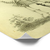 1824 Skelet Anatomie van mensen en paarden Poster (Hoek)