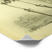 1824 Skelet Anatomie van mensen en paarden Poster (Hoek)