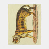 1824 tijgerprint fleece deken (Voorkant)