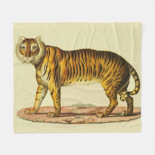 1824 tijgerprint fleece deken (Voorkant (Horizontaal))