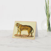 1824 tijgerprint notitiekaartje (Voorkant)