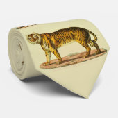 1824 tijgerprint stropdas (Opgerold)